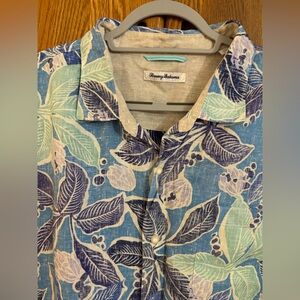 Tommy Bahama Blue and Green Botanical Shirt